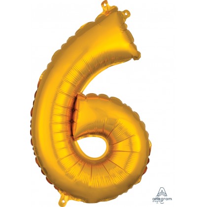 L16 16" (GOLD) Mini Foil Number 6